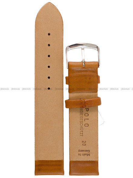 Pasek skórzany do zegarka - Fluco Polo 305M-03-20 - 20 mm