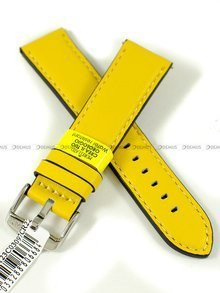 Skórzany pasek do zegarka Morellato A01X5123C03097CR22, 22 mm, Żółty