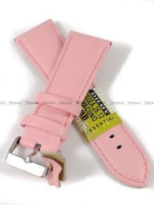 Skórzany pasek do zegarka Diloy 302EA.26.13, 26 mm, Różowy