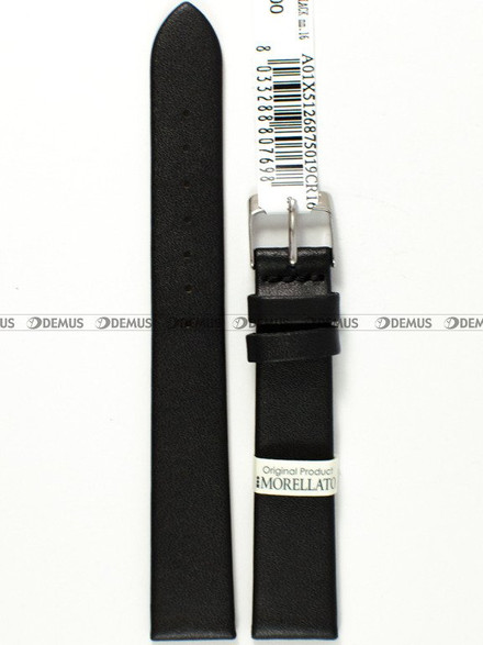 Skórzany pasek do zegarka Morellato A01X5126875019CR16, 16 mm, Czarny