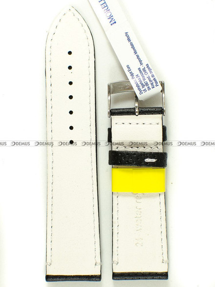 Skórzany pasek do zegarka Morellato A01X4909C18817CR24, 24 mm, Czarny