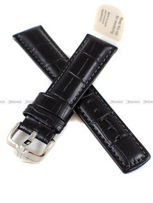 Skórzany pasek do zegarka Hirsch 02528051-2-22, 22 mm, Czarny