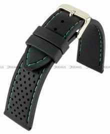 Silikonowy pasek do zegarka Horido 0015.01G.22S, 22 mm, Czarny