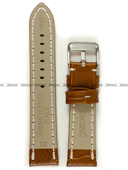 Skórzany pasek do zegarka Pacific W49.20.3.7, 20 mm, Brązowy