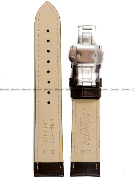 Pasek do zegarka skórzany Atlantic - PA ATL SKORA BRAZ KROK MOT-M 20S - 20 mm