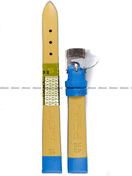 Pasek skórzany do zegarka - Diloy 301.12.19 - 12 mm