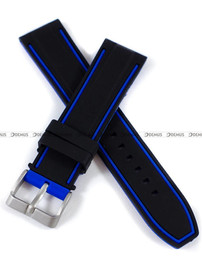 Silikonowy pasek do zegarka Demus PGS5.22.1.5, 22 mm, Czarny