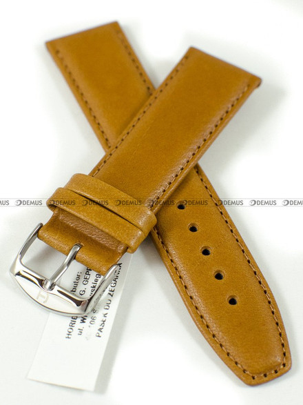 Skórzany pasek do zegarka Horido 0077.08.22S, 22 mm, Brązowy