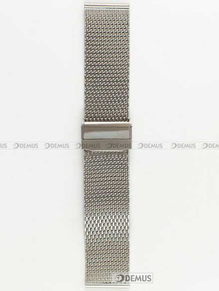 Metalowa bransoleta do zegarka Chermond BRS1-24, 24 mm, Srebrna