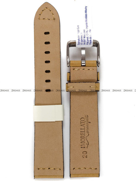 Skórzany pasek do zegarka Morellato A01X4683B90028CR20, 20 mm, Brązowy