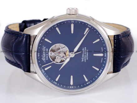 Zegarek Męski Atlantic Worldmaster Open Heart 52780.41.51 - Limitowana Edycja