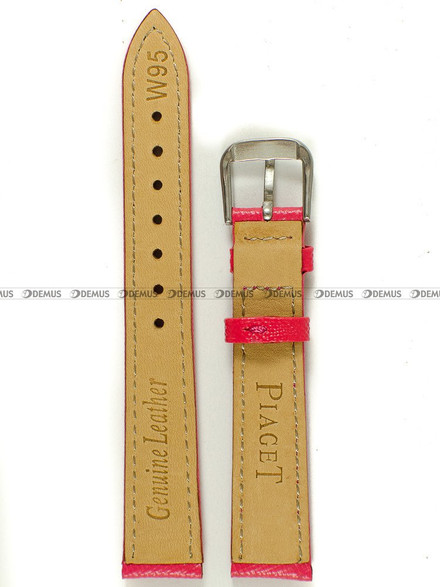 Skórzany pasek do zegarka Pacific W95.16.20.20, 16 mm, Różowy