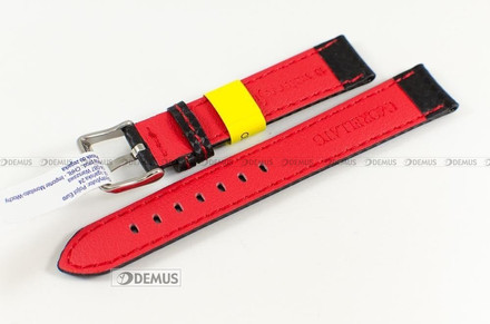 Skórzany pasek do zegarka Morellato A01U3586977883CR18, 18 mm, Czarny