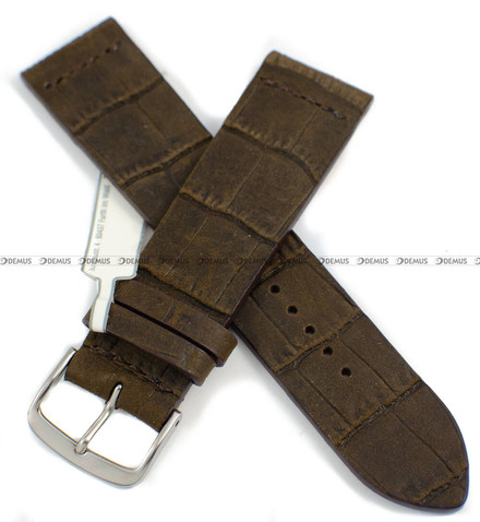 Pasek skórzany do zegarka - Fluco Dakar 142M-02-22 - 22 mm