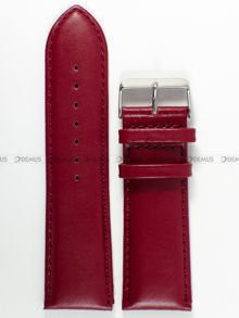 Skórzany pasek do zegarka Tekla PT15.26.4, 26 mm, Czerwony
