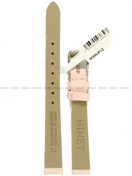 Pasek skórzany do zegarka - Minet MSSUP12 - 12 mm
