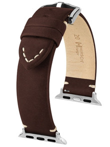 Pasek skórzany z adapterem do Apple Watch - Hirsch Ranger 05402010AD-2-22 - 22 mm - Zestaw