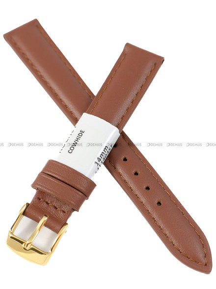 Pasek skórzany do zegarka - Rochet Miami 5411403ST - 14 mm - Brązowy