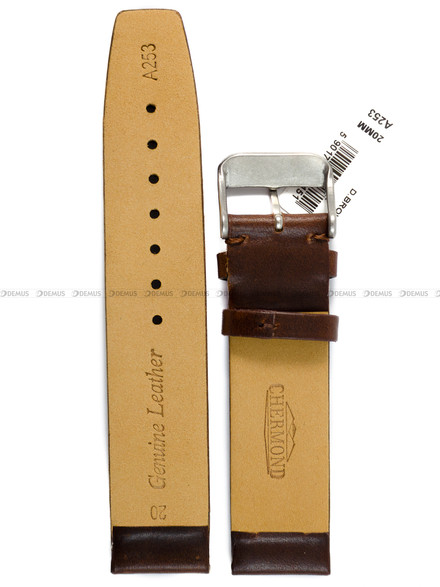 Pasek skórzany do zegarka - Chermond A253.20.2 - 20 mm