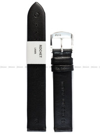 Pasek skórzany do zegarka - Rochet Trendy 6340501 - 16 mm - Czarny