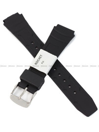 Pasek poliuretanowy do zegarka - Rochet Prima 8995601 - 18 mm - Czarny