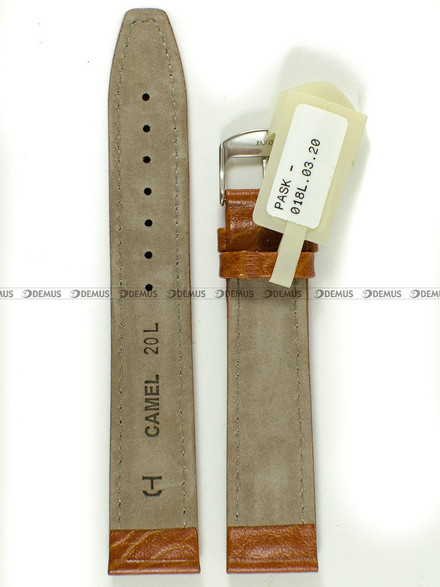 Skórzany pasek do zegarka Horido PASK-018L.03.20S, 20 mm, Brązowy