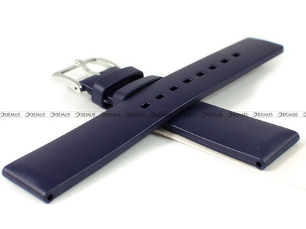 Kauczukowy pasek do zegarka Hirsch 40538880-2-20, 20 mm, Niebieski