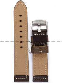 Pasek skórzany do zegarka - Fluco Snow-Calf 338M-02-22 - 22 mm