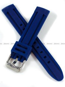 Silikonowy pasek do zegarka Demus PGS4.18.5, 18 mm, Niebieski