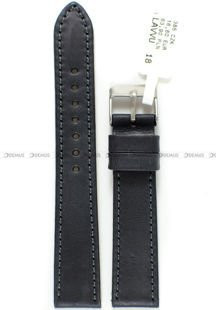 Skórzany pasek do zegarka LAVVU LSAUB18, 18 mm, Czarny