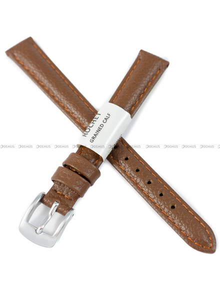 Pasek skórzany do zegarka - Rochet Boston 6020304 - 12 mm - Brązowy
