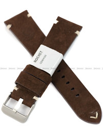 Pasek skórzany do zegarka - Rochet Minnesota 7482203 - 22 mm - Brązowy