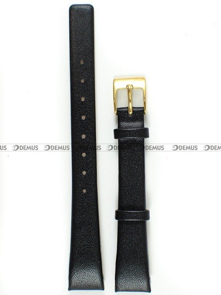 Skórzany pasek do zegarka Obaku V150LABRB1, 14 mm, Czarny