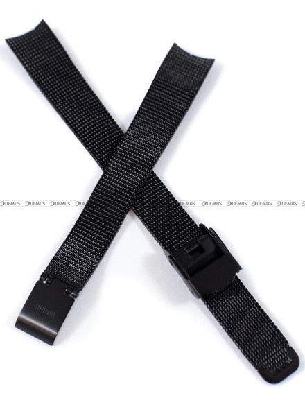 Siateczkowa (mesh) bransoleta do zegarka Obaku V130LBBMB, 12 mm, Czarna