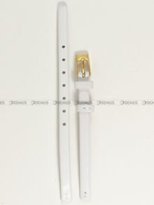 Skórzany pasek do zegarka Obaku V129LGIRW, 6 mm, Biały