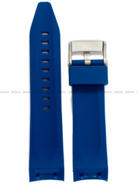 Pasek silikonowy ciemny niebieski do zegarka Vostok Europe Lunokhod 6S30-6205213 - 25 mm
