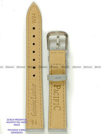 Skórzany pasek do zegarka Pacific W94.14.6.6, 14 mm, Szary