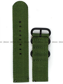 Nylonowy pasek do zegarka Nato PND2.24.3, 24 mm, Zielony