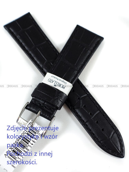 Pasek do zegarka skórzany - Morellato A01X2269480019CR12 - 12 mm