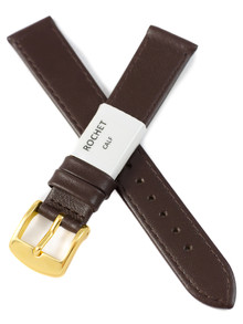 Pasek skórzany do zegarka - Rochet Leeds 6130503 - 16 mm - Brązowy