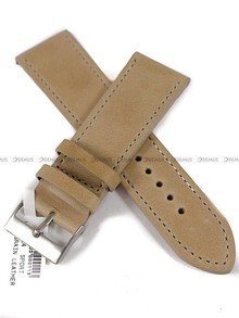 Skórzany pasek do zegarka LAVVU LSAUD24, 24 mm, Brązowy