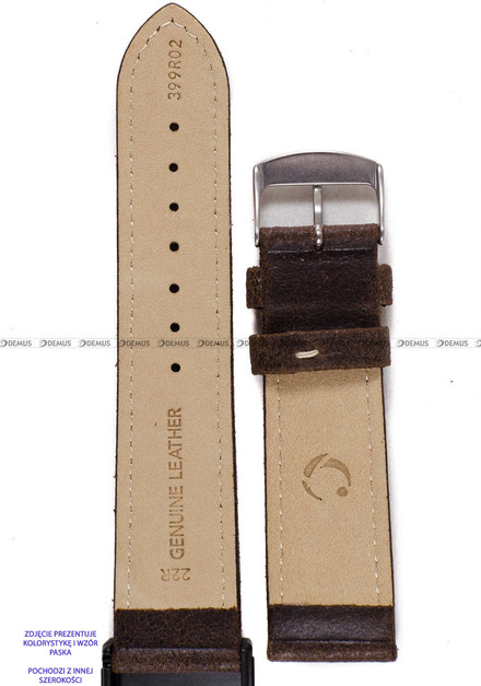 Pasek skórzany do zegarka - Condor 399R.02.20.W - 20 mm