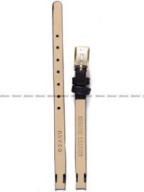 Skórzany pasek do zegarka Obaku V110LGIRB, 6 mm, Czarny