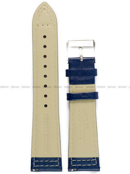 Pasek skórzany do zegarka Balticus Flying Seal - Latająca Foka BALFSHBLU - 22 mm