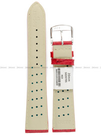 Pasek skórzany do zegarka - Rochet Buffalo 5020705 - 20 mm - Czerwony
