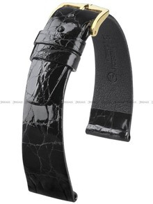 Pasek skórzany z krokodyla do zegarka - Hirsch Prestige Croco 02208150-1-12 - 12 mm