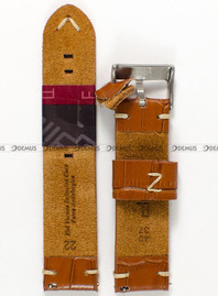 Skórzany pasek do zegarka Diloy 403.22.3, 22 mm, Brązowy