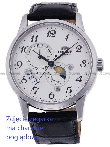 Pasek skórzany do zegarka Orient RA-AK0003S10B, RA-AK0008S10B, RA-AK0010B10B - UL015011J0 - 22 mm