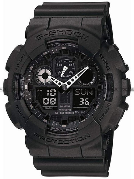 Zegarek Casio G-Shock GA-100-1A1ER Męski, Kwarcowy, Wskazówkowo-Elektroniczny