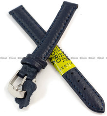 Skórzany pasek do zegarka Diloy P205.12.5, 12 mm, Niebieski